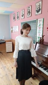 Клычкова Анастасия, подготовка  к пению экзаменационных заданий