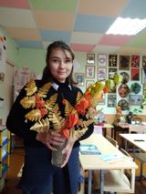 Филина Екатерина " Ваза с физалисом"