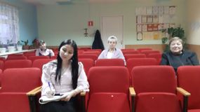 Участники методического объединения(Директор школы Зозуль ГН, преп. Нужина ЕФ, Филаткина ЖВ, Родина РП)