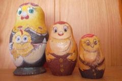 птицы(роспись матрешки)