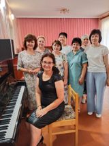 Преподаватель Долганина Е.В. с участниками семинара