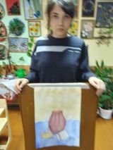 Филина Екатерина с экзаменационной работой, 2 кл, преподаватель Гаврюшкова Л.В.