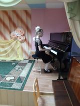 Глухова Полина на празднике первоклассников